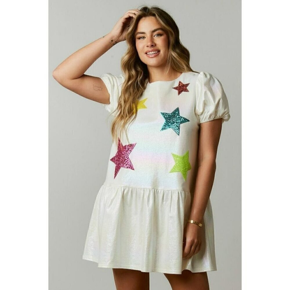 One In A Million Pearlescent Sequin Dress